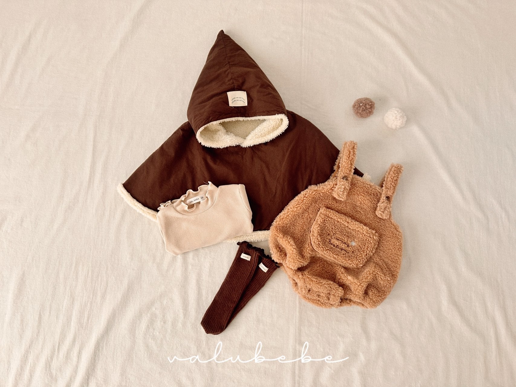 ［valubebe］Cou boa suspender suit (baby)