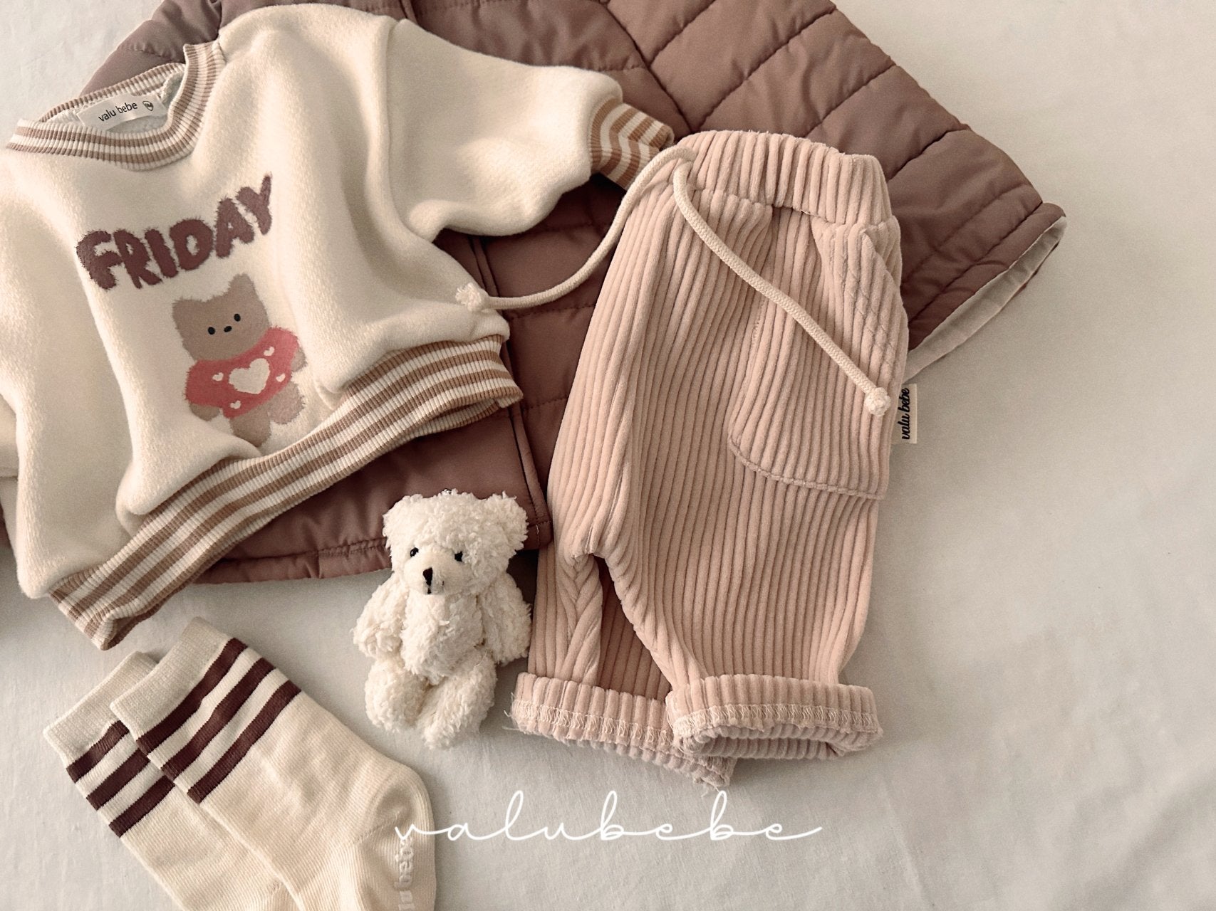［valubebe］Katto rib pants (baby)