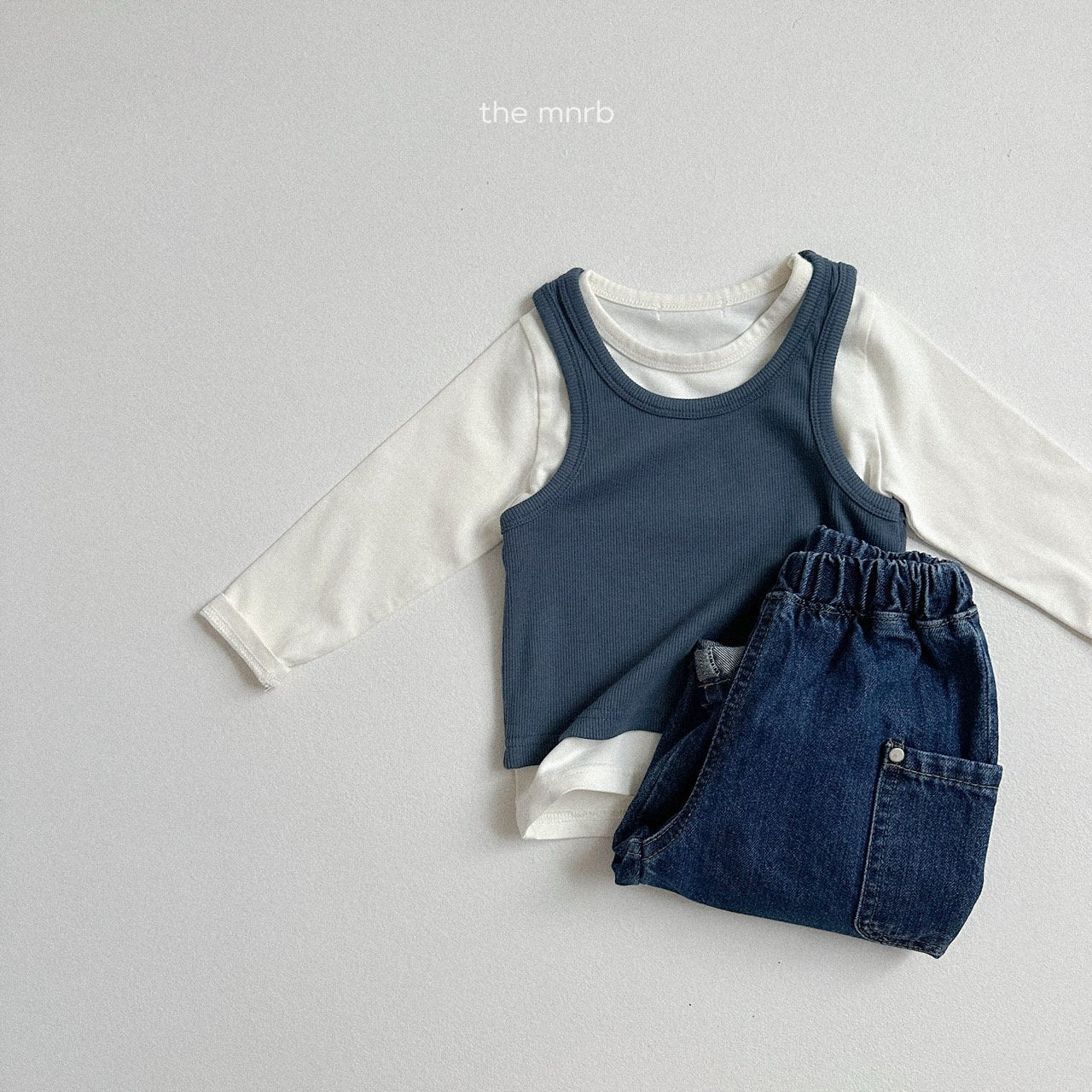 [minirobe] Stretch ribbed sleeveless