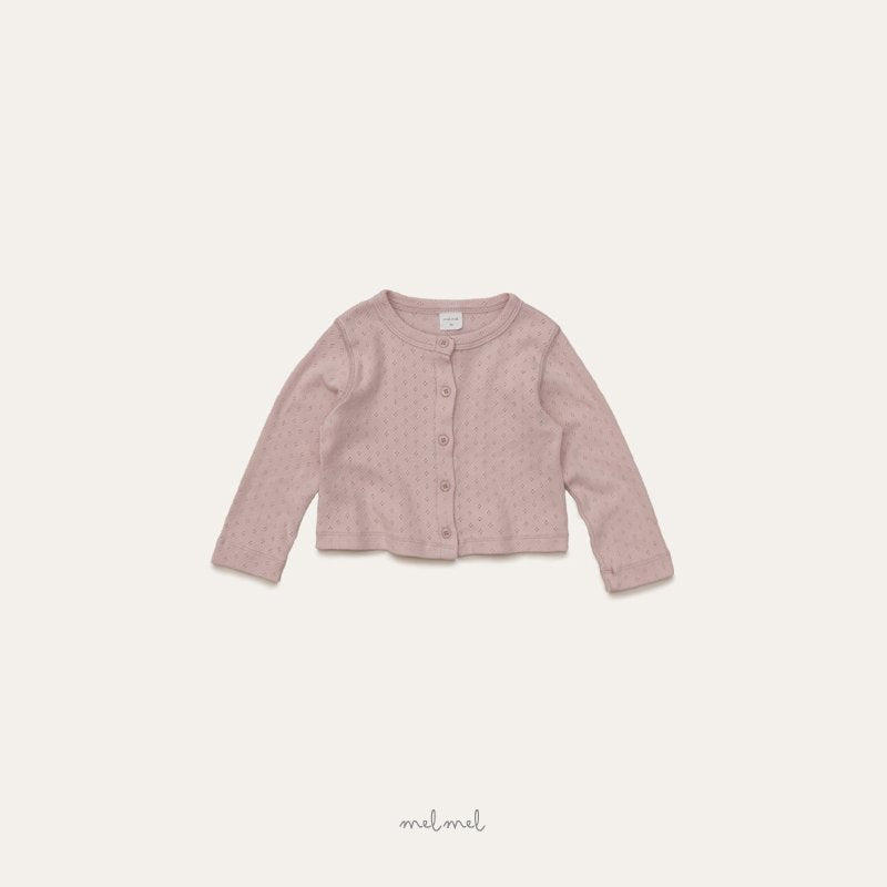 ［MELMEL］Eyelet cardigan