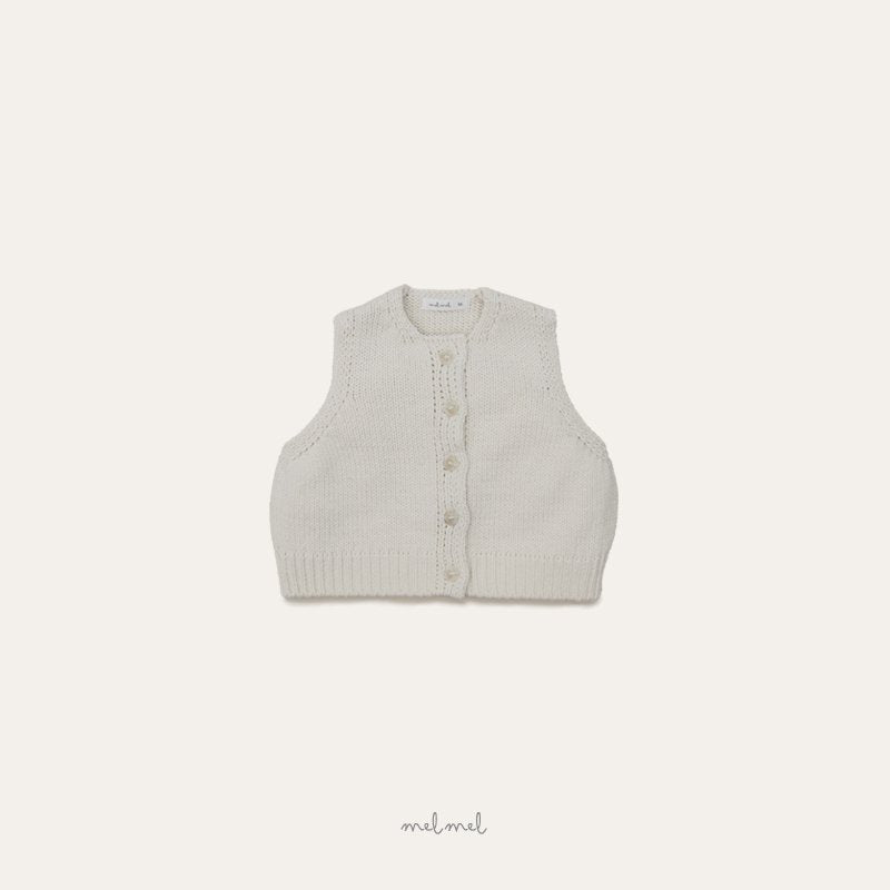［MELMEL］Knit vest