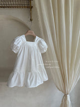 ［monbebe］Rose square lace one-piece (kids)