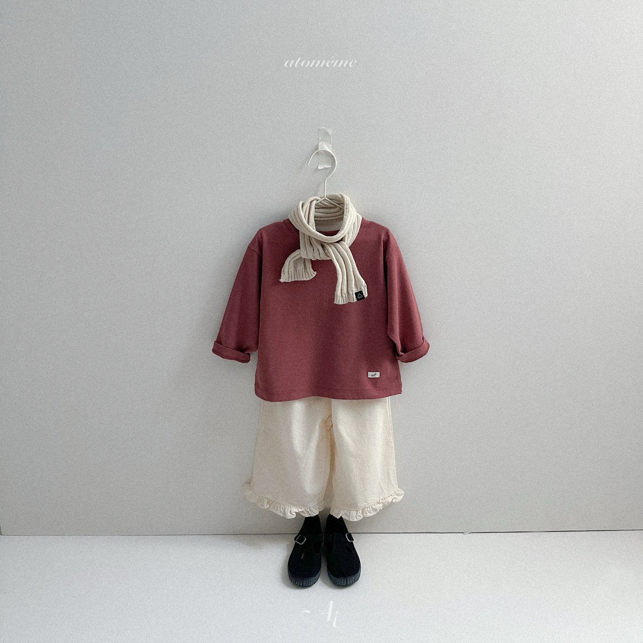[atomeme] Almond knit muffler