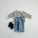 [minirobe] Side denim pants