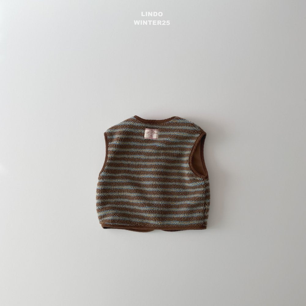 ［LINDO］Woody boa vest