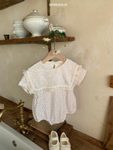 ［bebe holic］Stella lace collar rompers