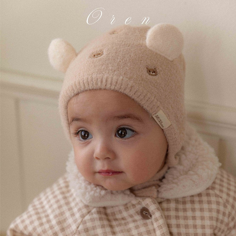 ［OREN］Soft bear bonnet