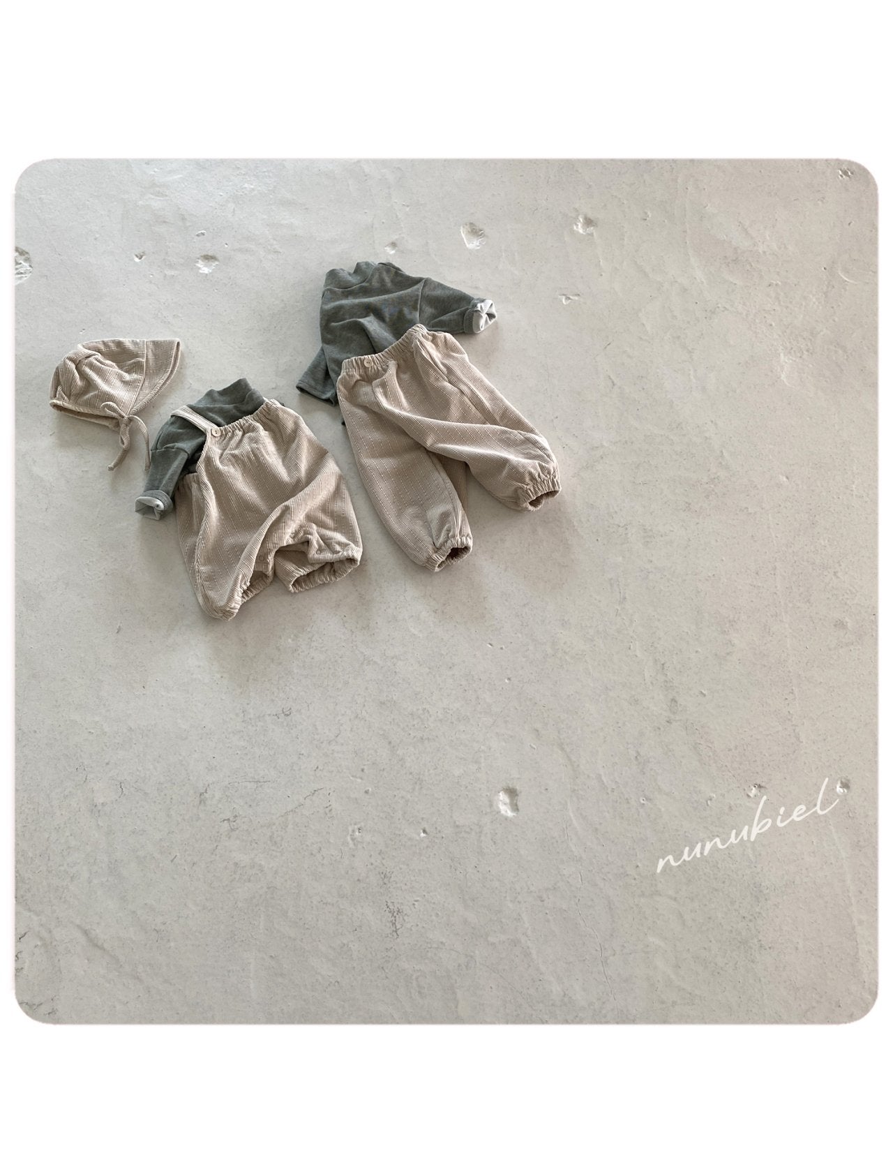 ［nunubiel］Clap romper & bonnet