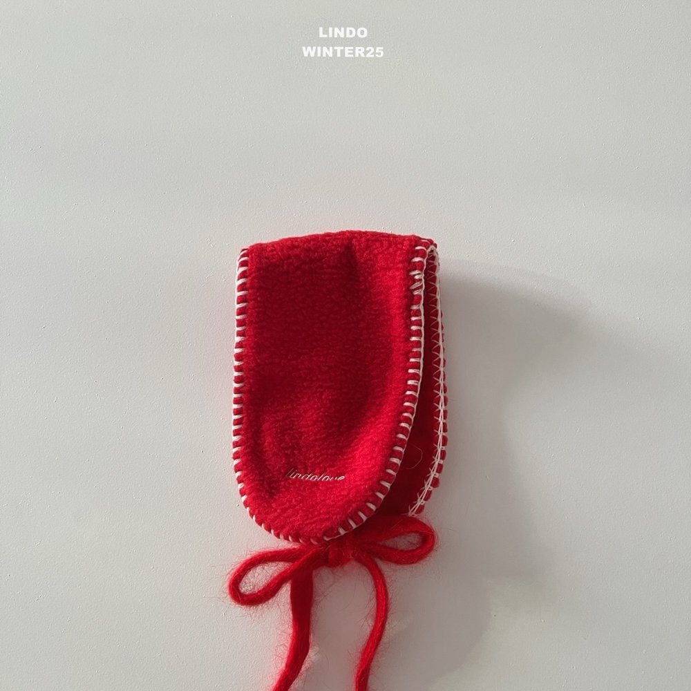 ［LINDO］Mellow embroidery ear muffler