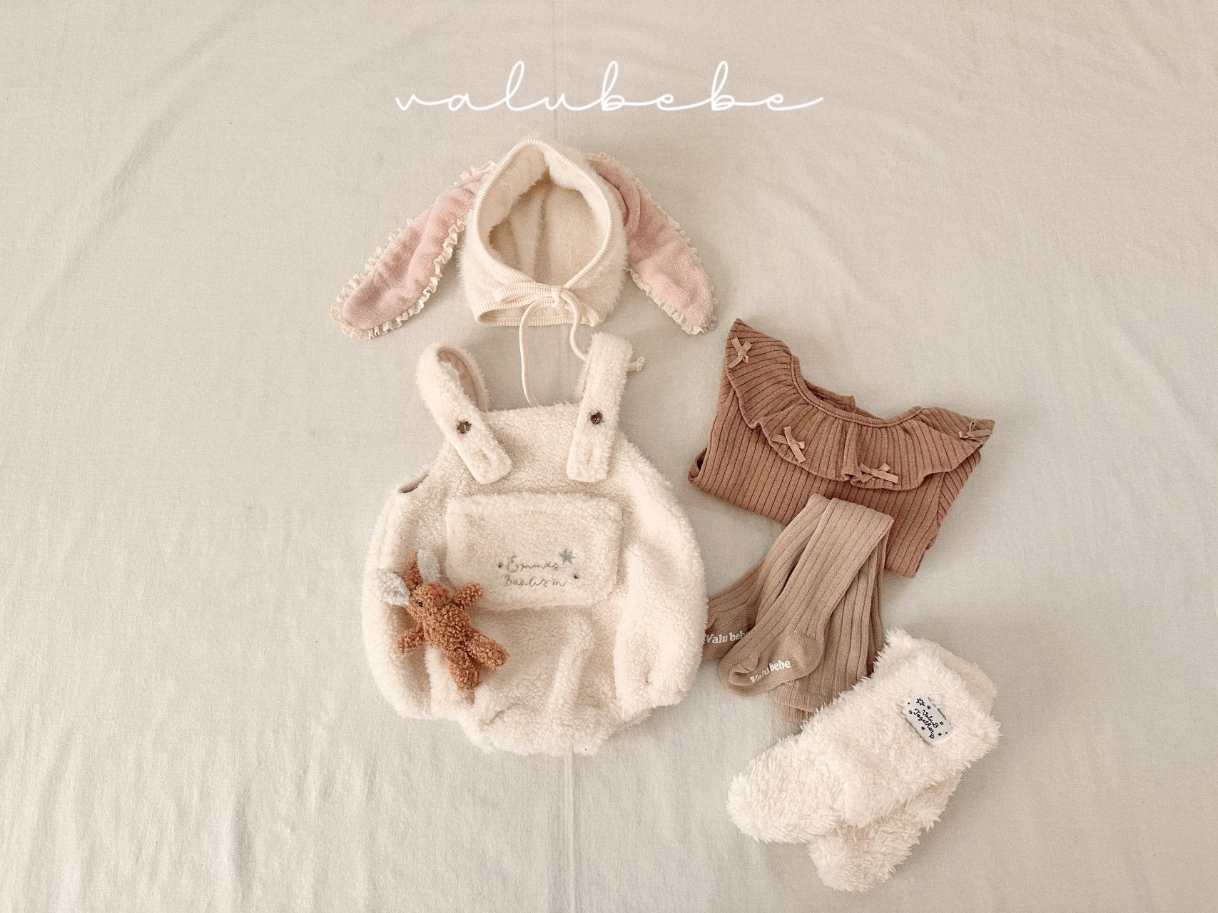 ［valubebe］Cou boa suspender suit (baby)