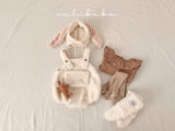 ［valubebe］Cou boa suspender suit (baby)