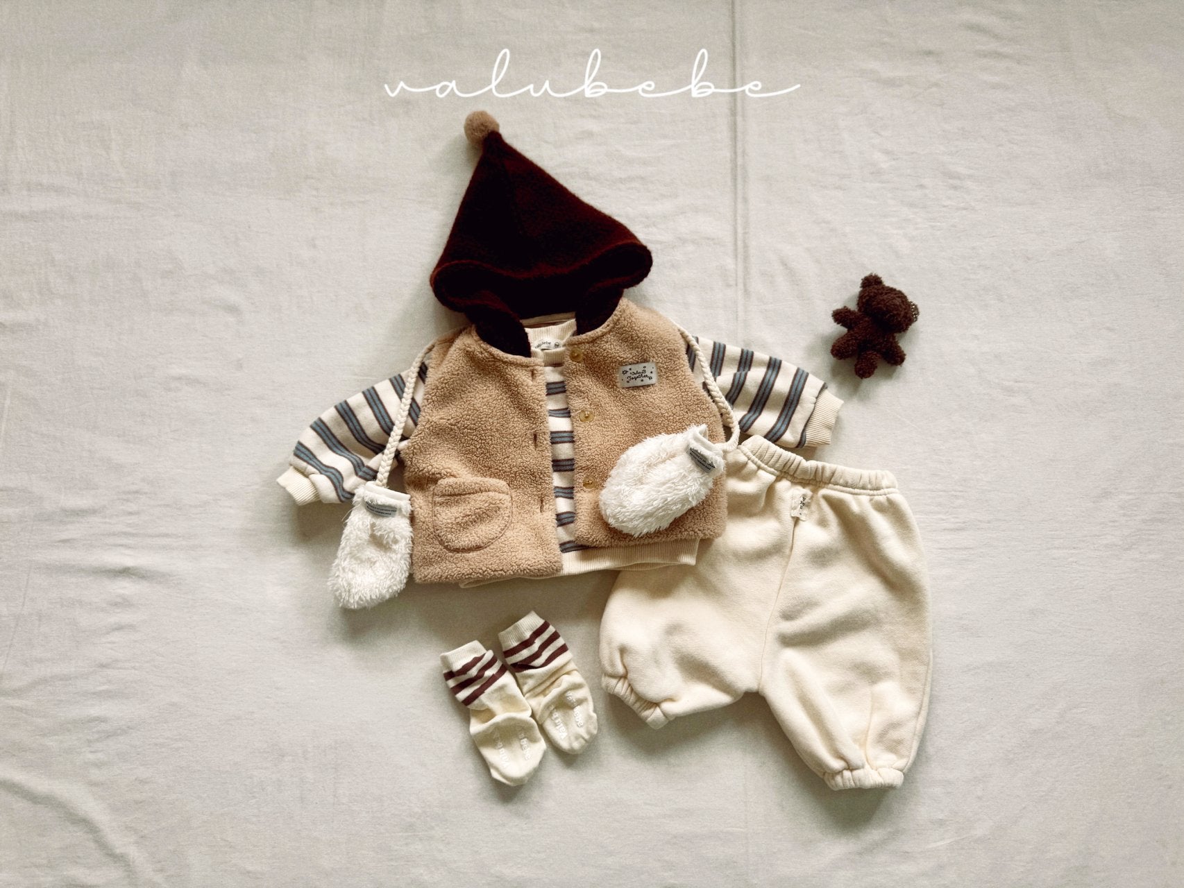 ［valubebe］Pompom food boa vest (baby)