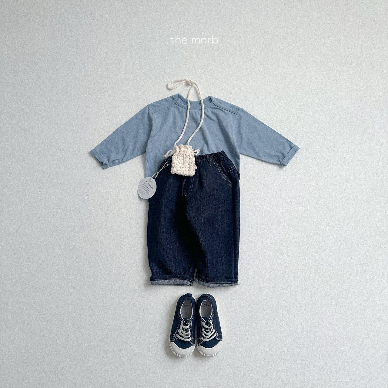 [minirobe] Line-washed tee