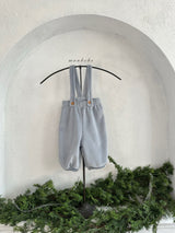 ［monbebe］Winter rib suspender pants