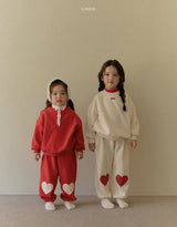 ［LINDO］Big heart jogger pants