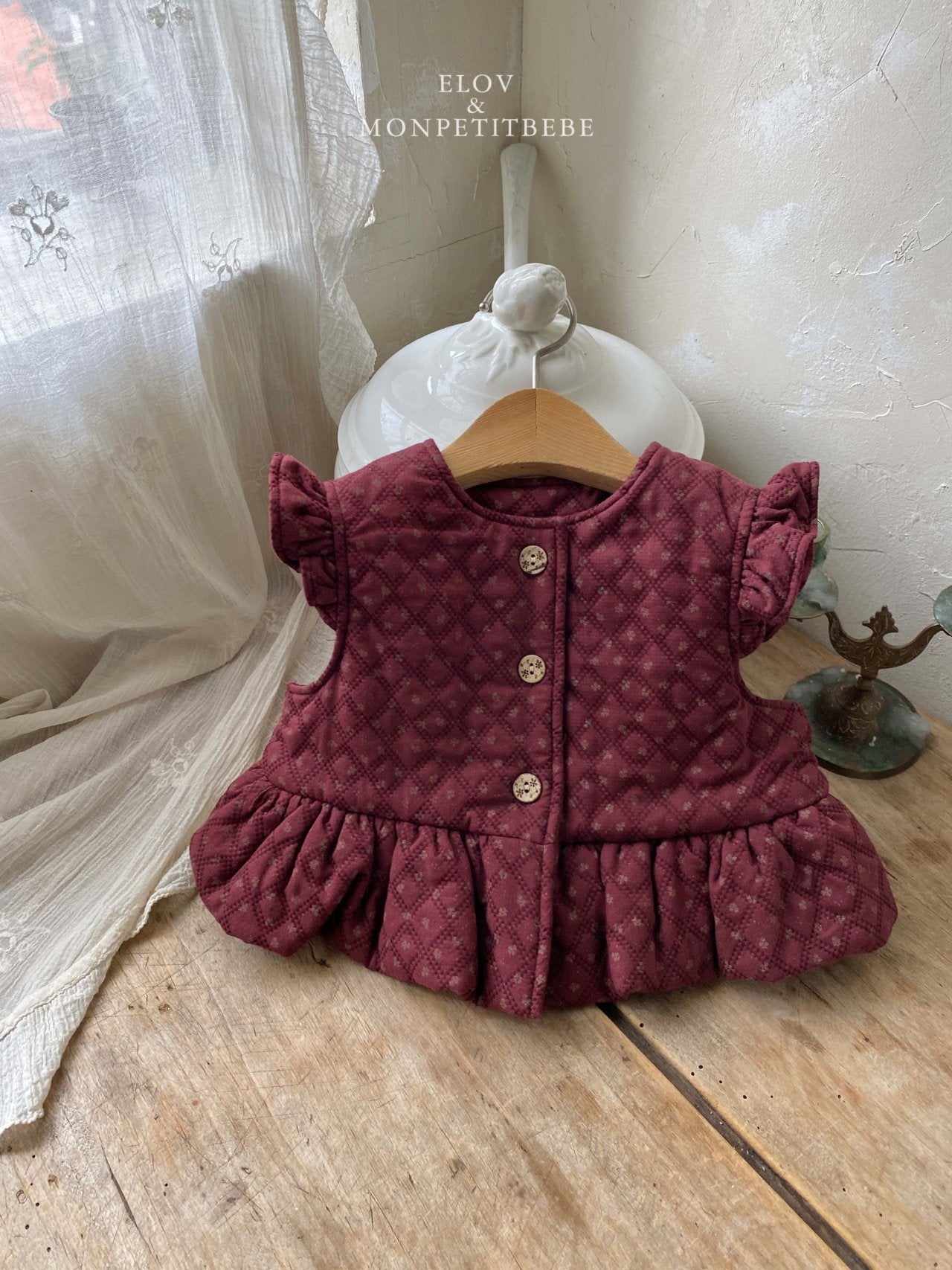 ［Mon petit bebe］Elva frill vest