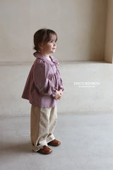［DISCO BONBON］Candy frill check blouse
