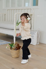 ［bebenine］Black Pink Flare Pants