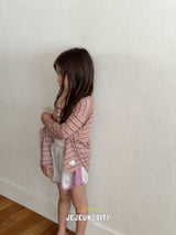［jejeunosity］Berry stripe cardigan