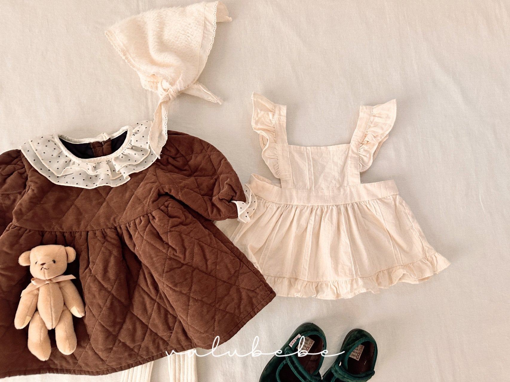 ［valubebe］Dot color quilting one-piece (baby)