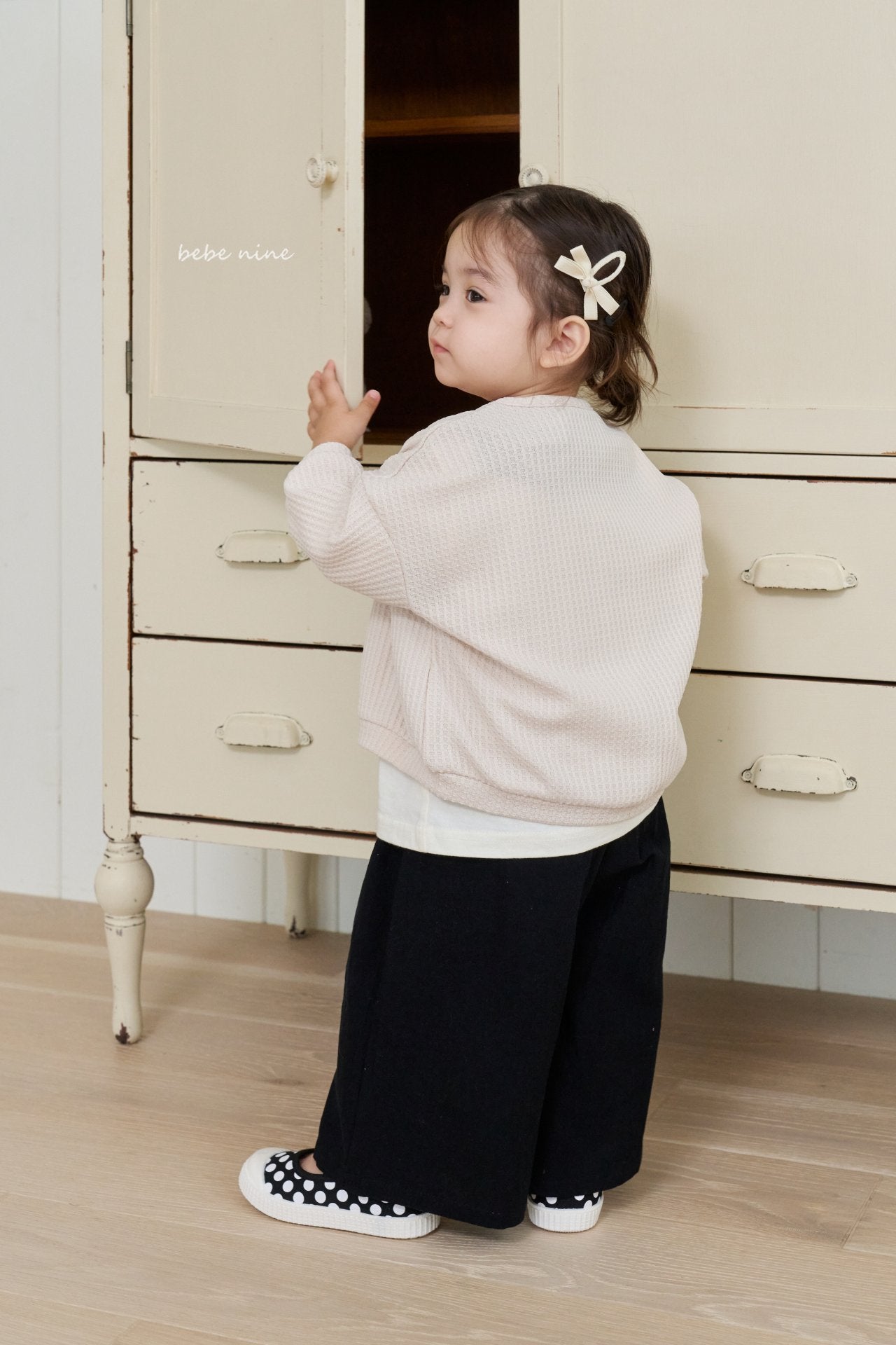 ［bebenine］Coco Waffle Cardigan