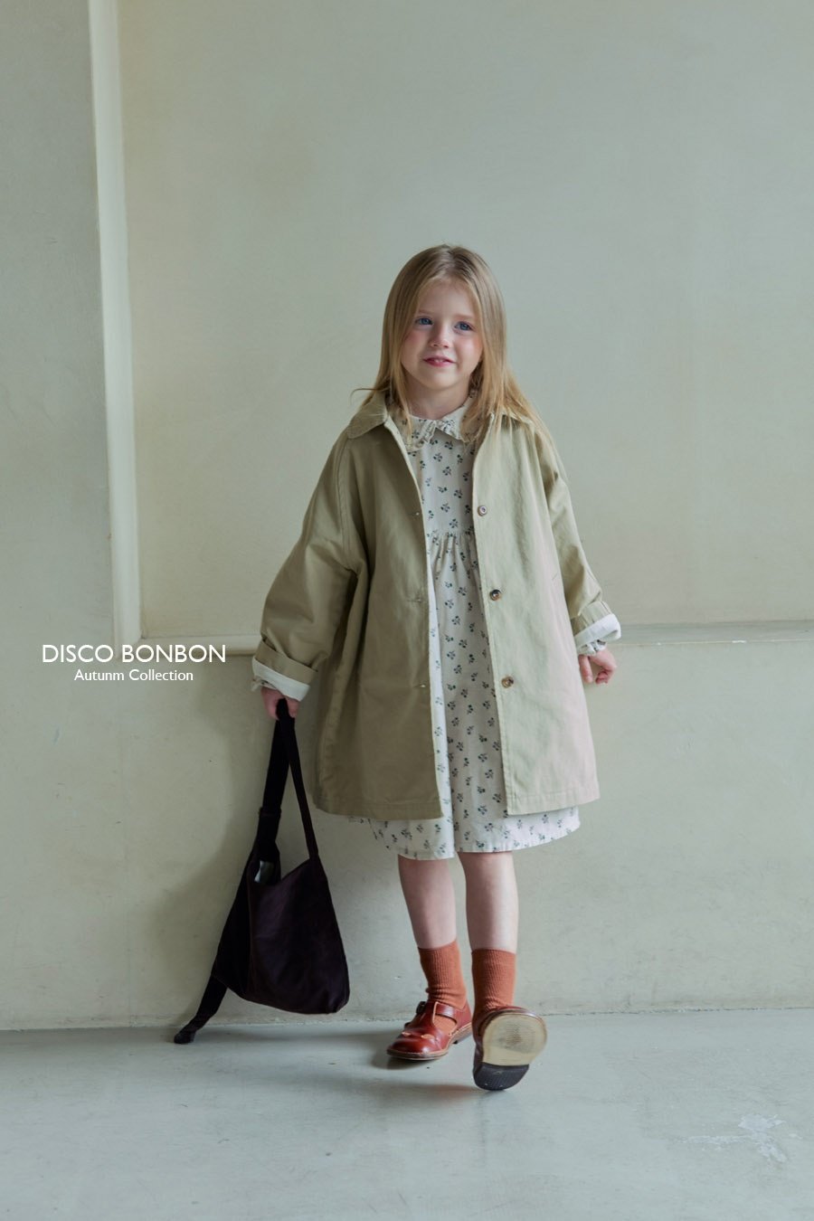 ［DISCO BONBON］Baba flower corduroy one-piece