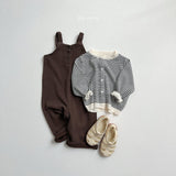 [minirobe] Curly suspenders jumpsuit