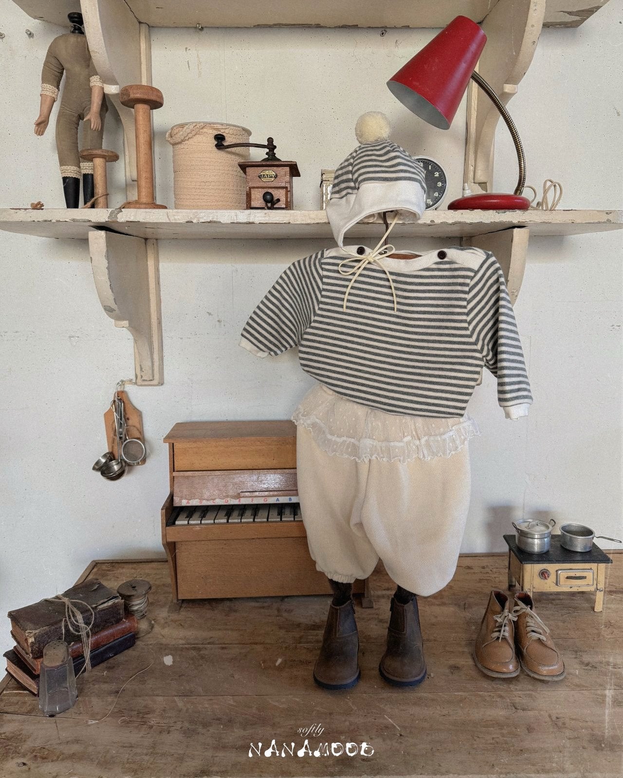 ［nanamood by BANANAJ］Marine stripe tee