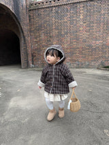 ［mimi market］Check boa jumper