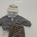 ［aou studio］Cookie stripe jogger