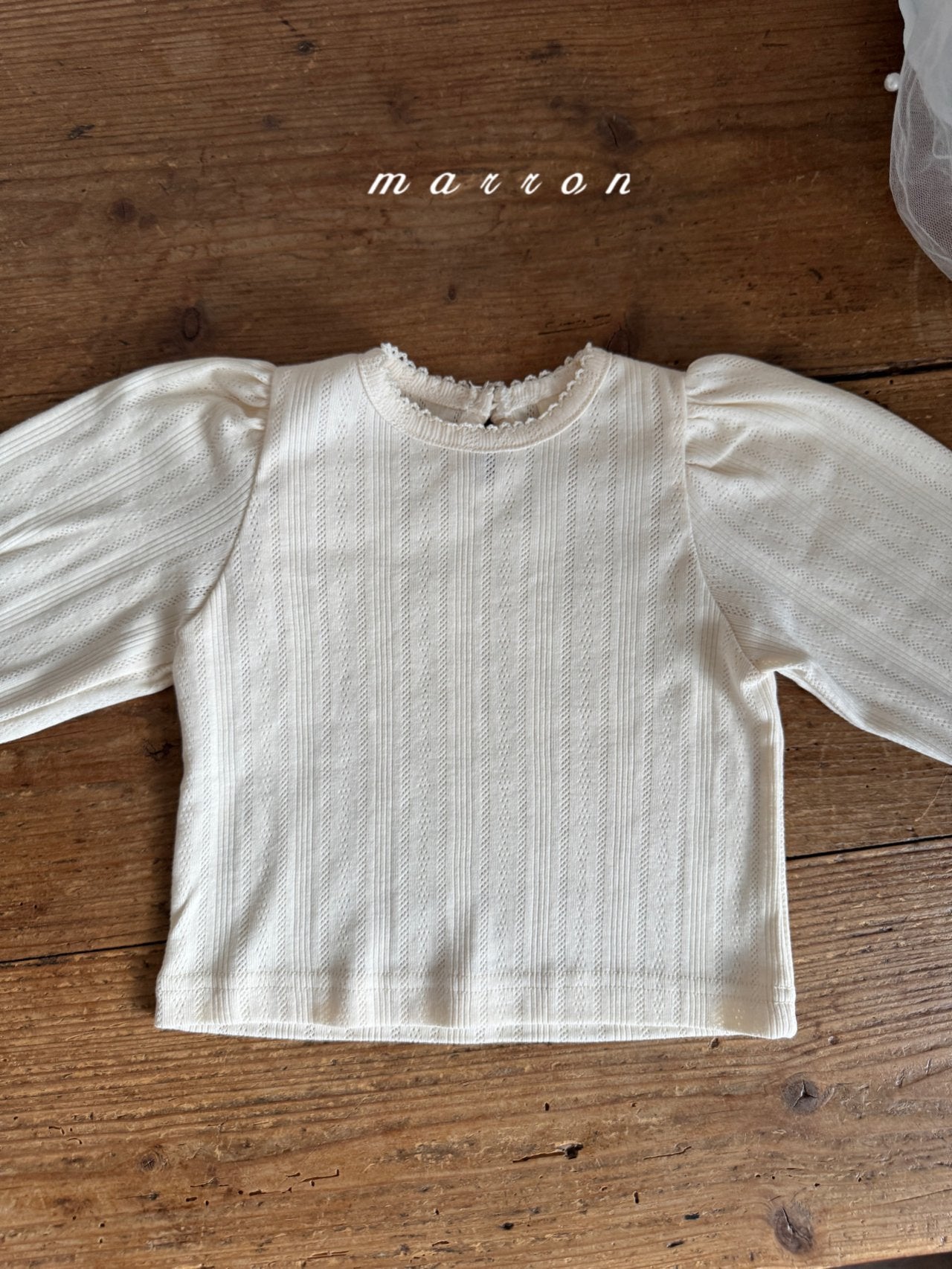 ［marron］Jerry eyelet tops