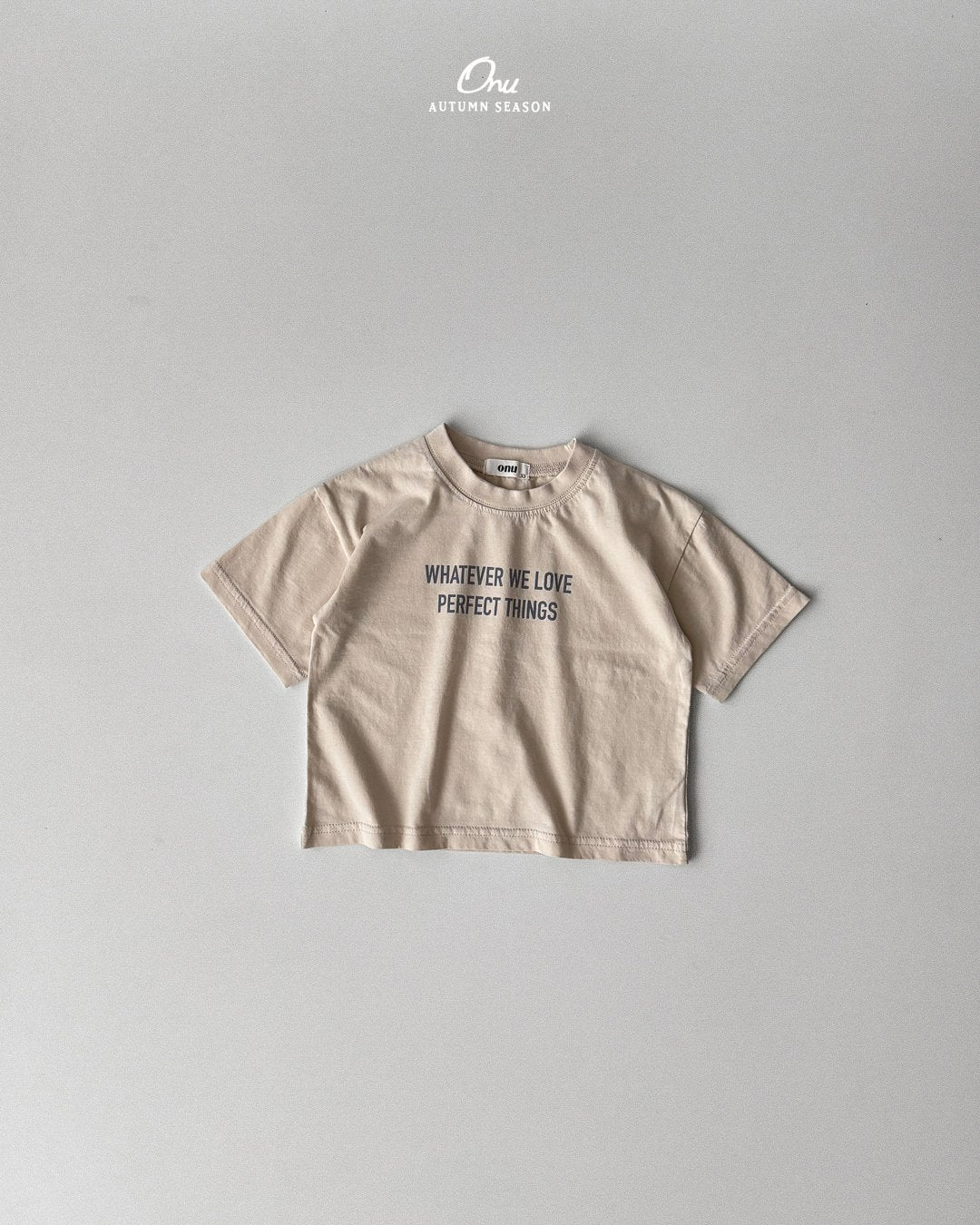 ［onu］Lettering short sleeve tee