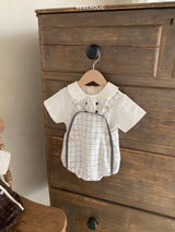 ［bebe holic］Cookie check rompers