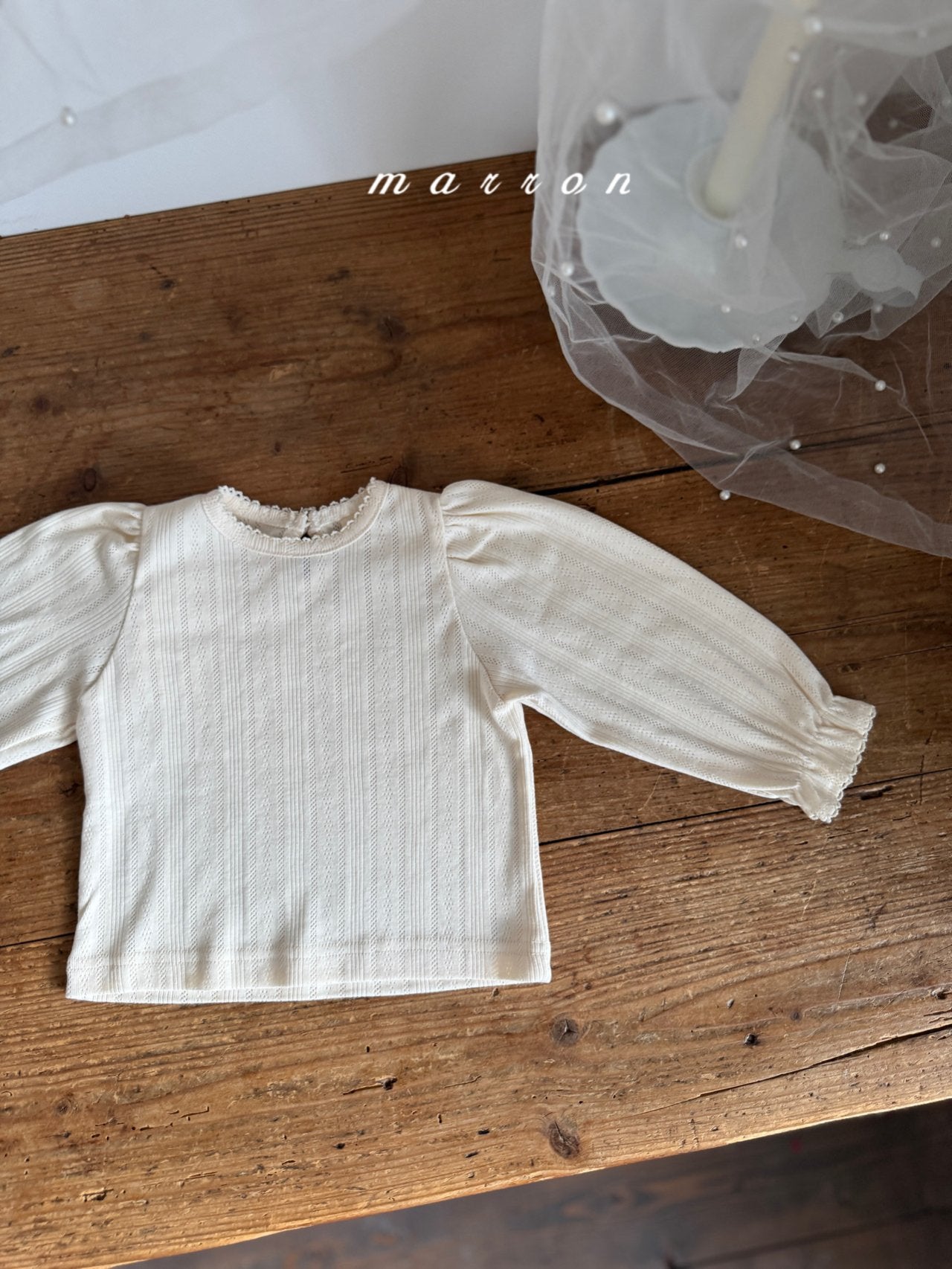 ［marron］Jerry eyelet tops