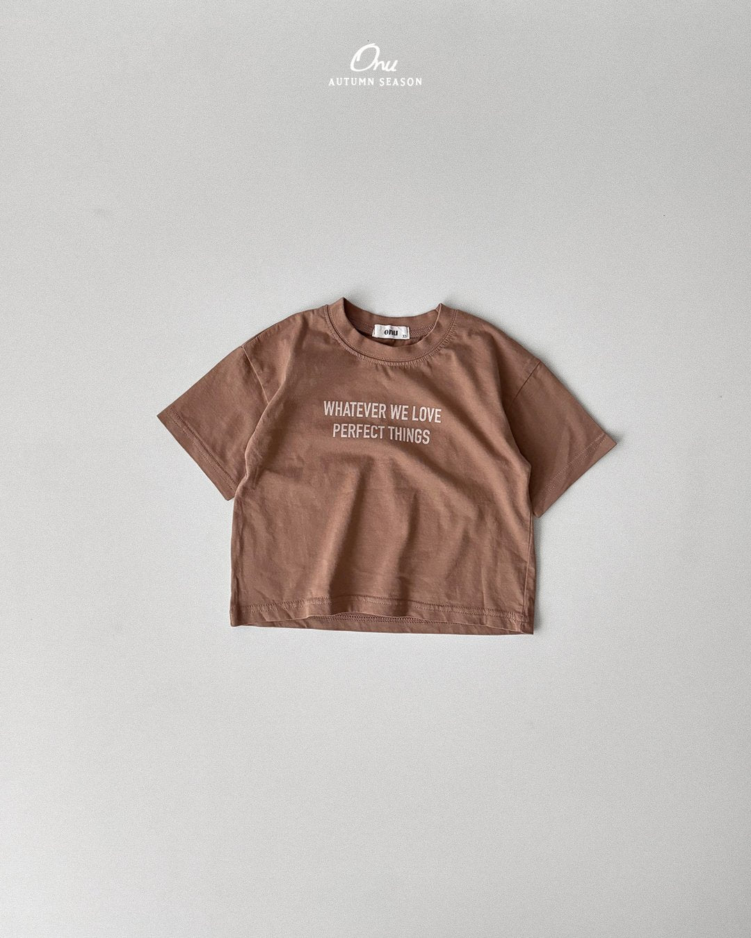 ［onu］Lettering short sleeve tee