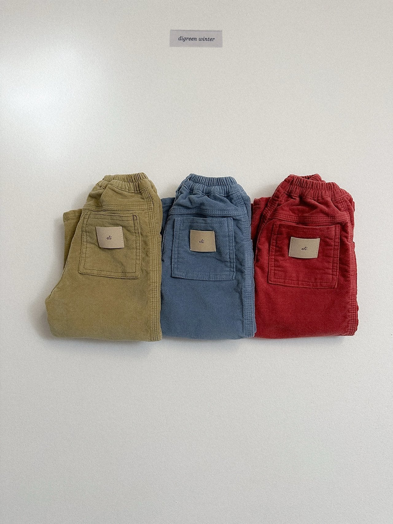 [digreen] Velvet Color Pants