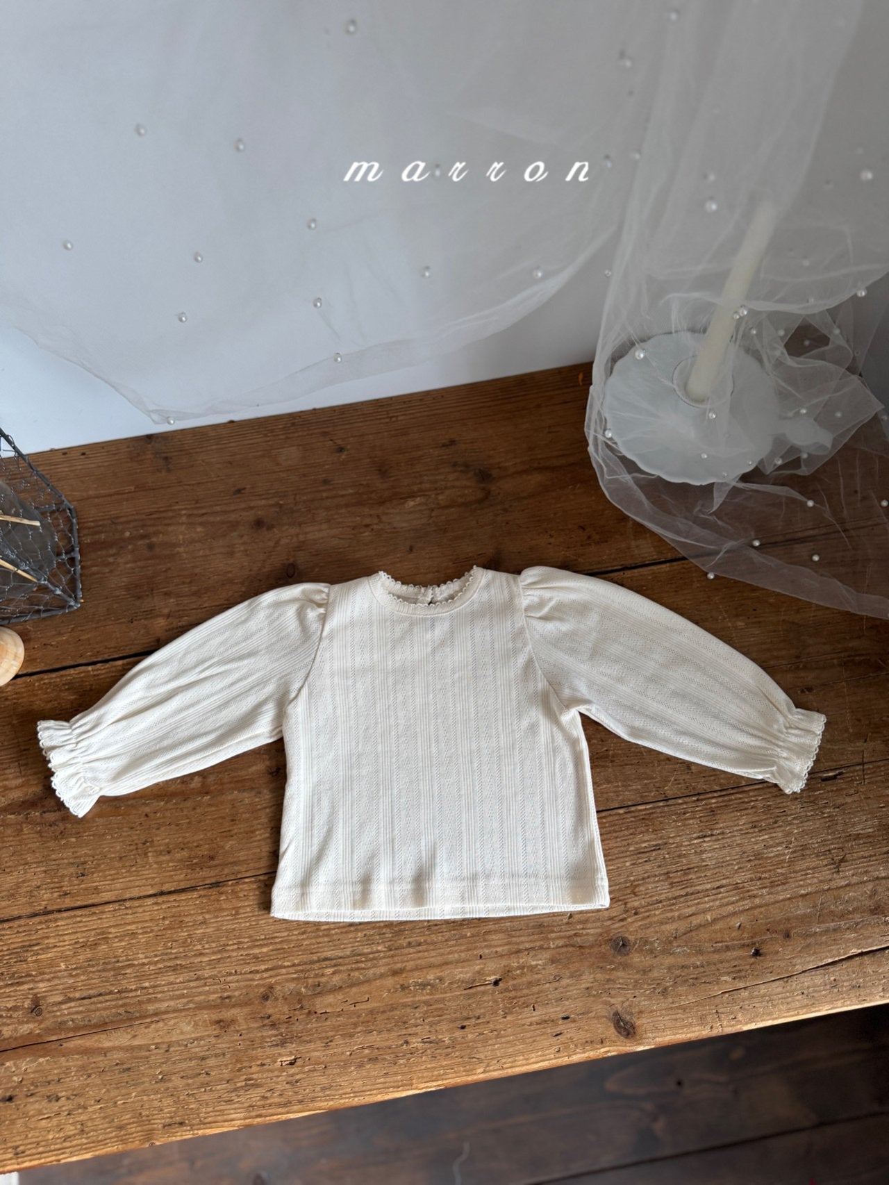 ［marron］Jerry eyelet tops