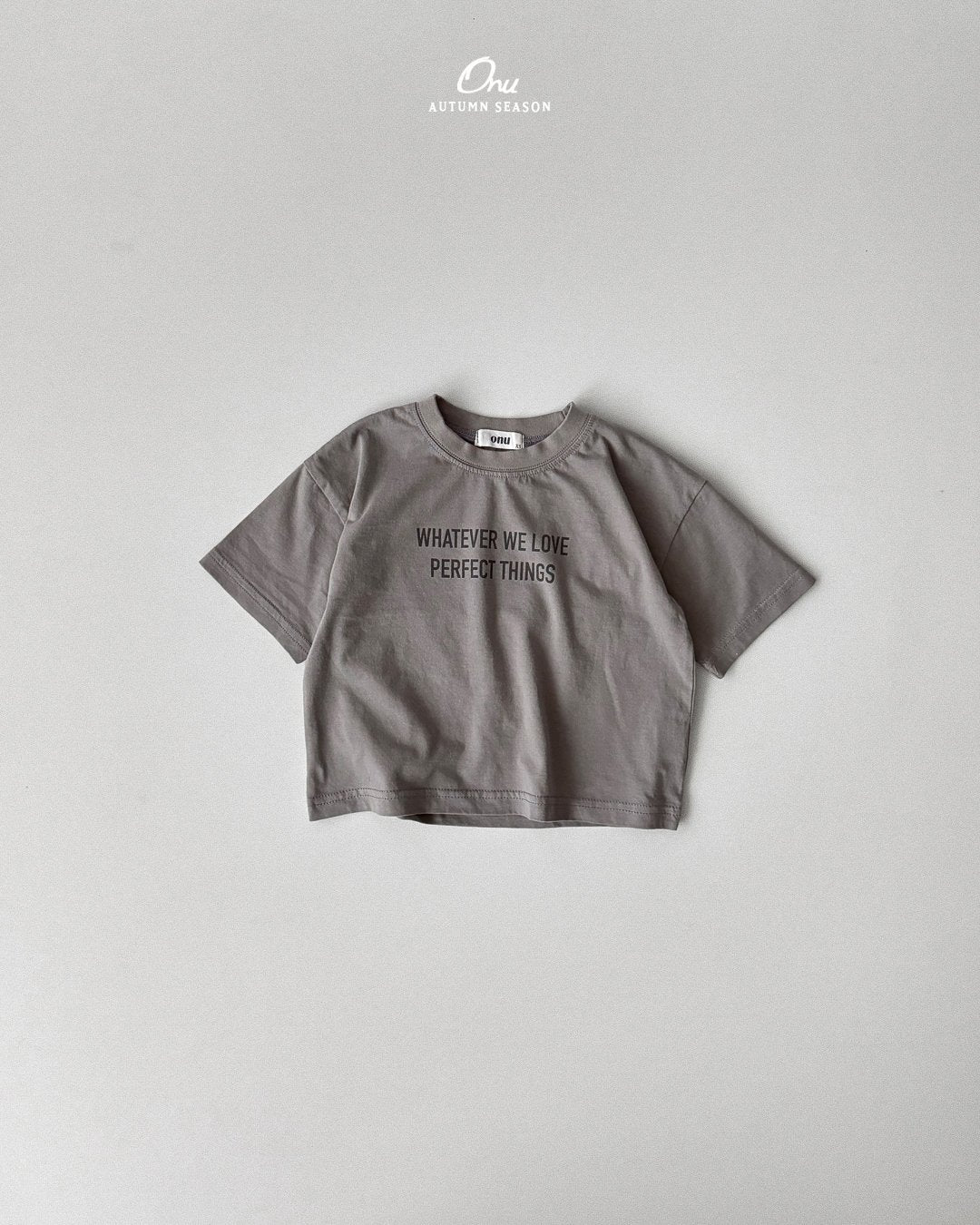 ［onu］Lettering short sleeve tee