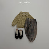 ［aou studio］Cookie stripe jogger