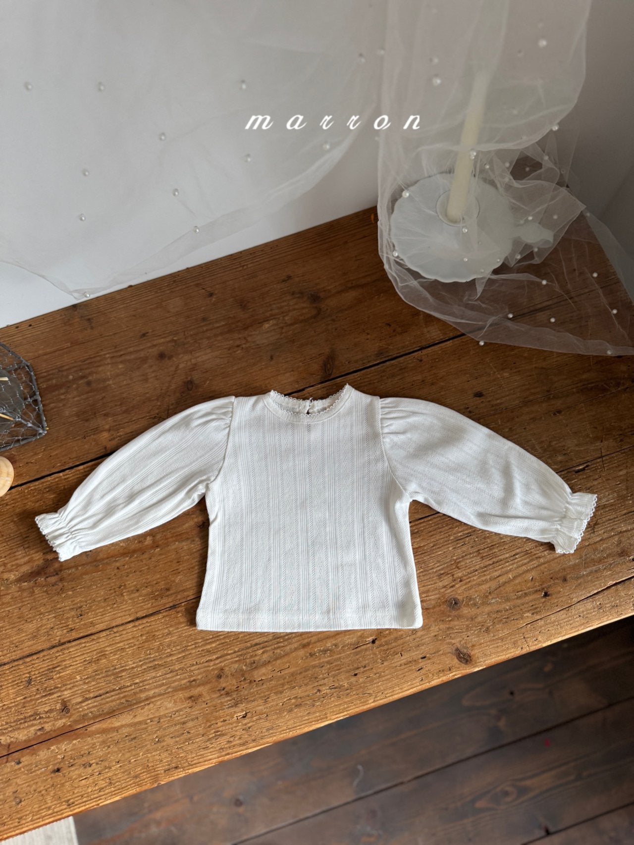 ［marron］Jerry eyelet tops