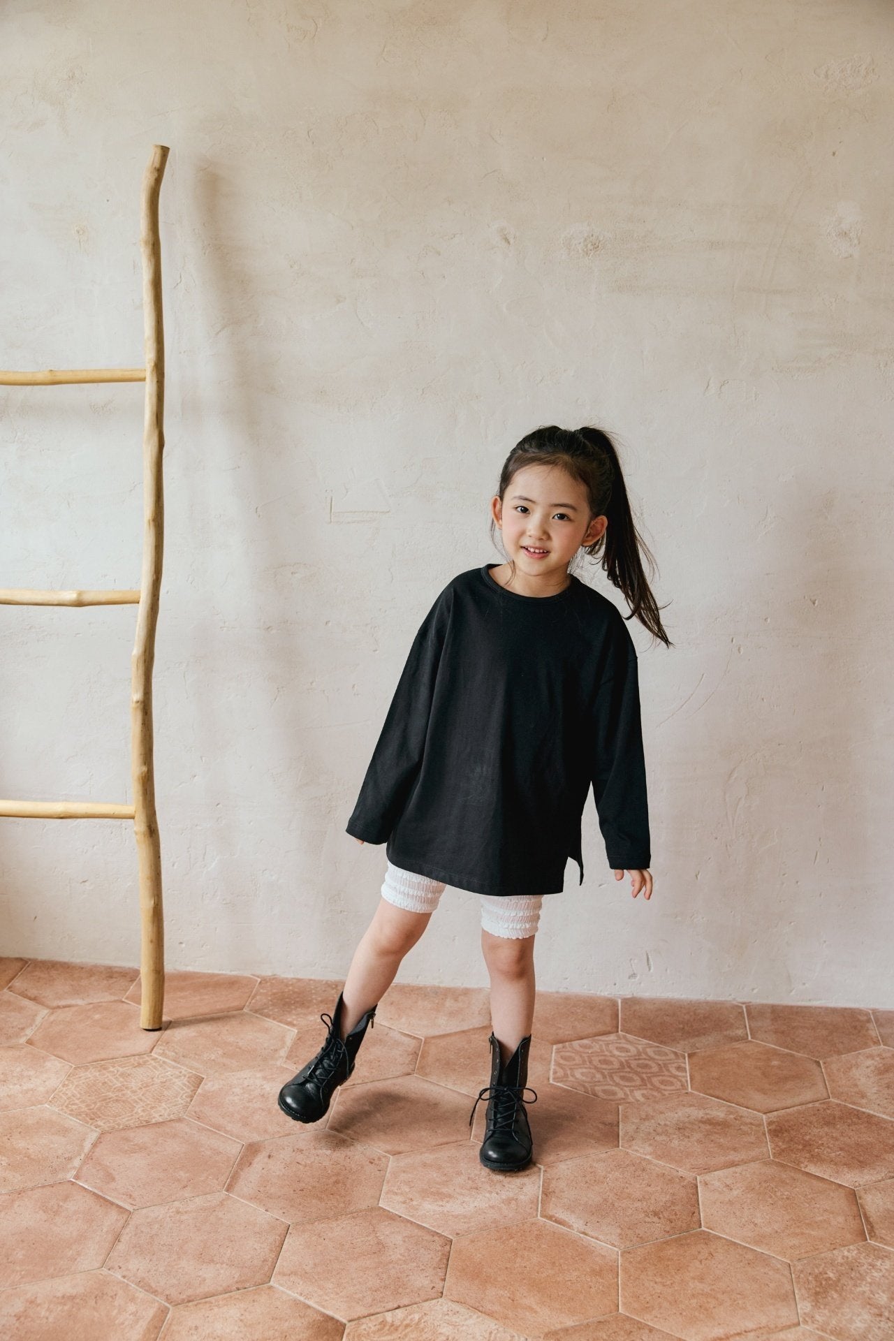［mon Atelier］Loose long tee