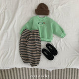 ［aou studio］Cookie stripe jogger