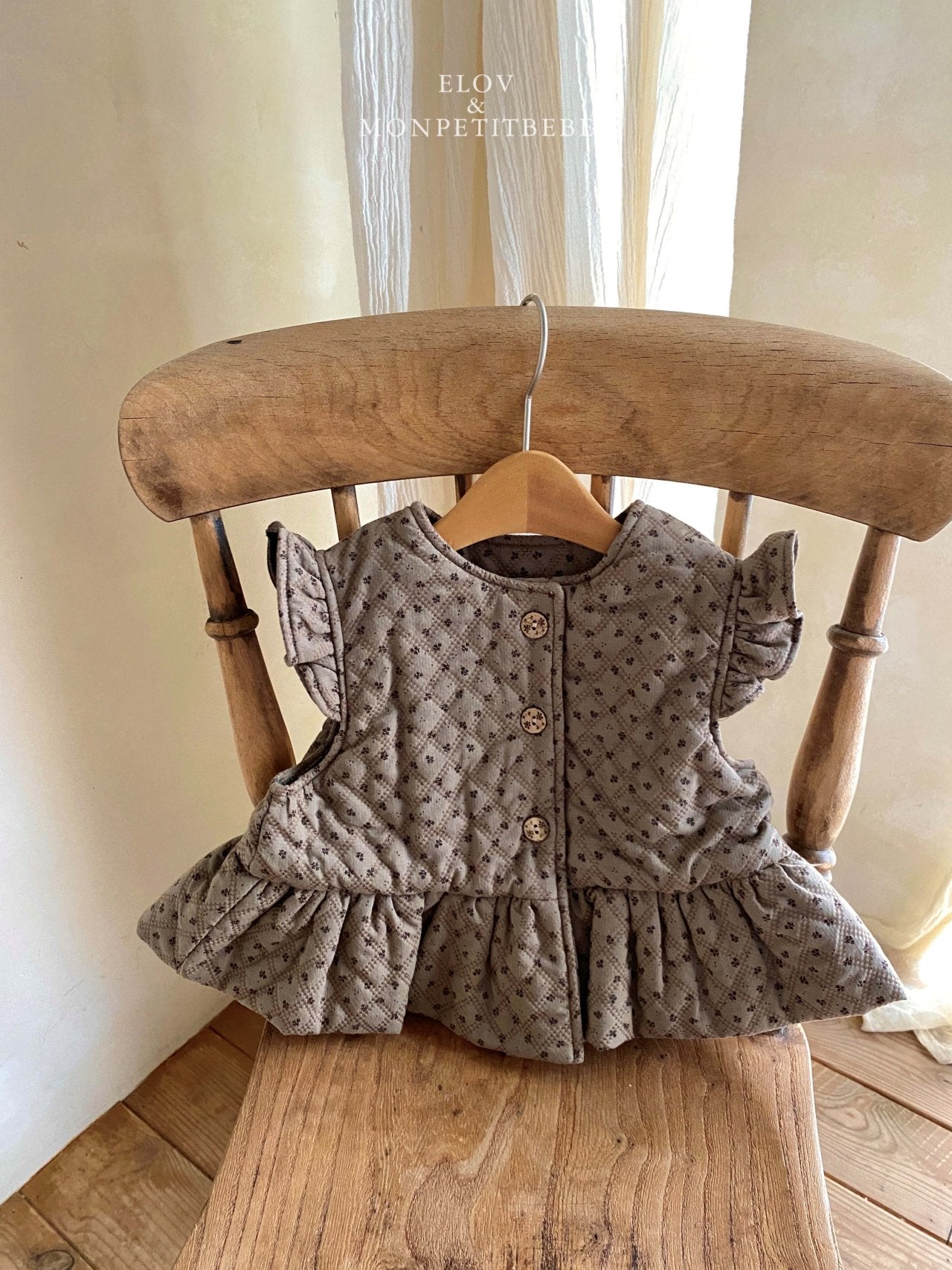 ［Mon petit bebe］Elva frill vest