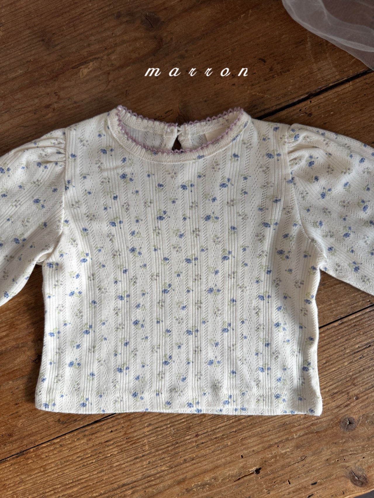 ［marron］Jerry eyelet tops