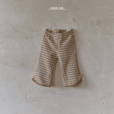 ［aladin］Check ribbon flare pants