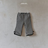 ［aladin］Check ribbon flare pants