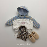 ［aou studio］Cookie stripe jogger