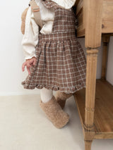 ［mimi market］Boucle apron one-piece