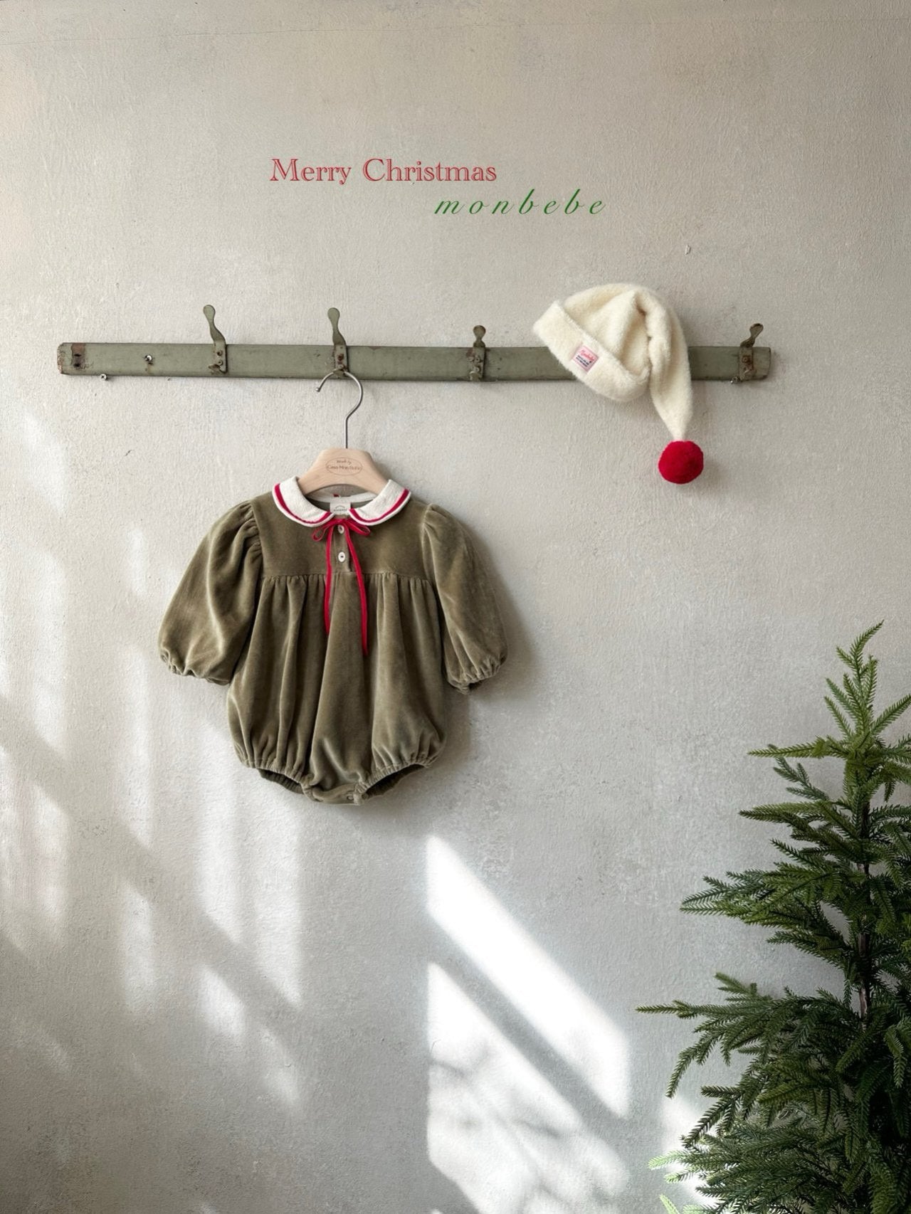 ［monbebe］Merry ribbon rompers