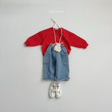 [minirobe] Side denim pants